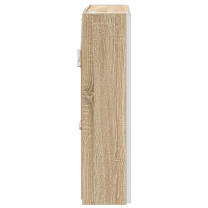 Bathroom Mirror Cabinet Sonoma Oak 63.5 x 15.5 x 60.5 cm