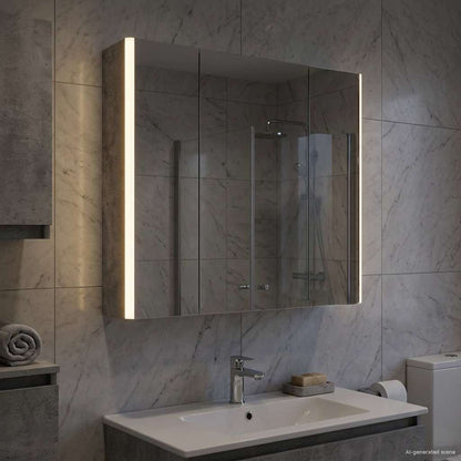Bathroom Mirror Cabinet Concrete Grey 63.5 x 15.5 x 60.5 cm