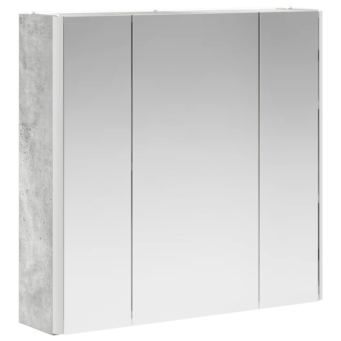 Bathroom Mirror Cabinet Concrete Grey 63.5 x 15.5 x 60.5 cm