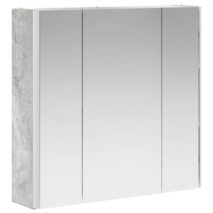 Bathroom Mirror Cabinet Concrete Grey 63.5 x 15.5 x 60.5 cm