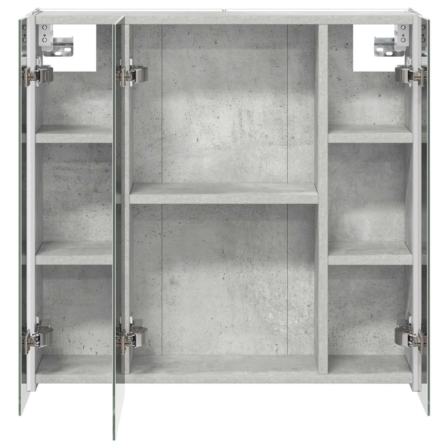 Bathroom Mirror Cabinet Concrete Grey 63.5 x 15.5 x 60.5 cm