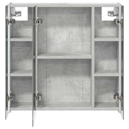 Bathroom Mirror Cabinet Concrete Grey 63.5 x 15.5 x 60.5 cm