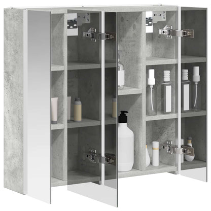 Bathroom Mirror Cabinet Concrete Grey 63.5 x 15.5 x 60.5 cm