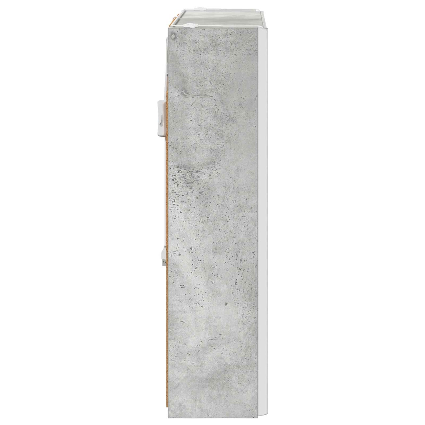 Bathroom Mirror Cabinet Concrete Grey 63.5 x 15.5 x 60.5 cm