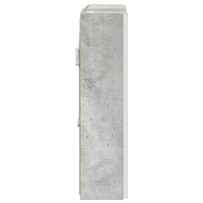 Bathroom Mirror Cabinet Concrete Grey 63.5 x 15.5 x 60.5 cm
