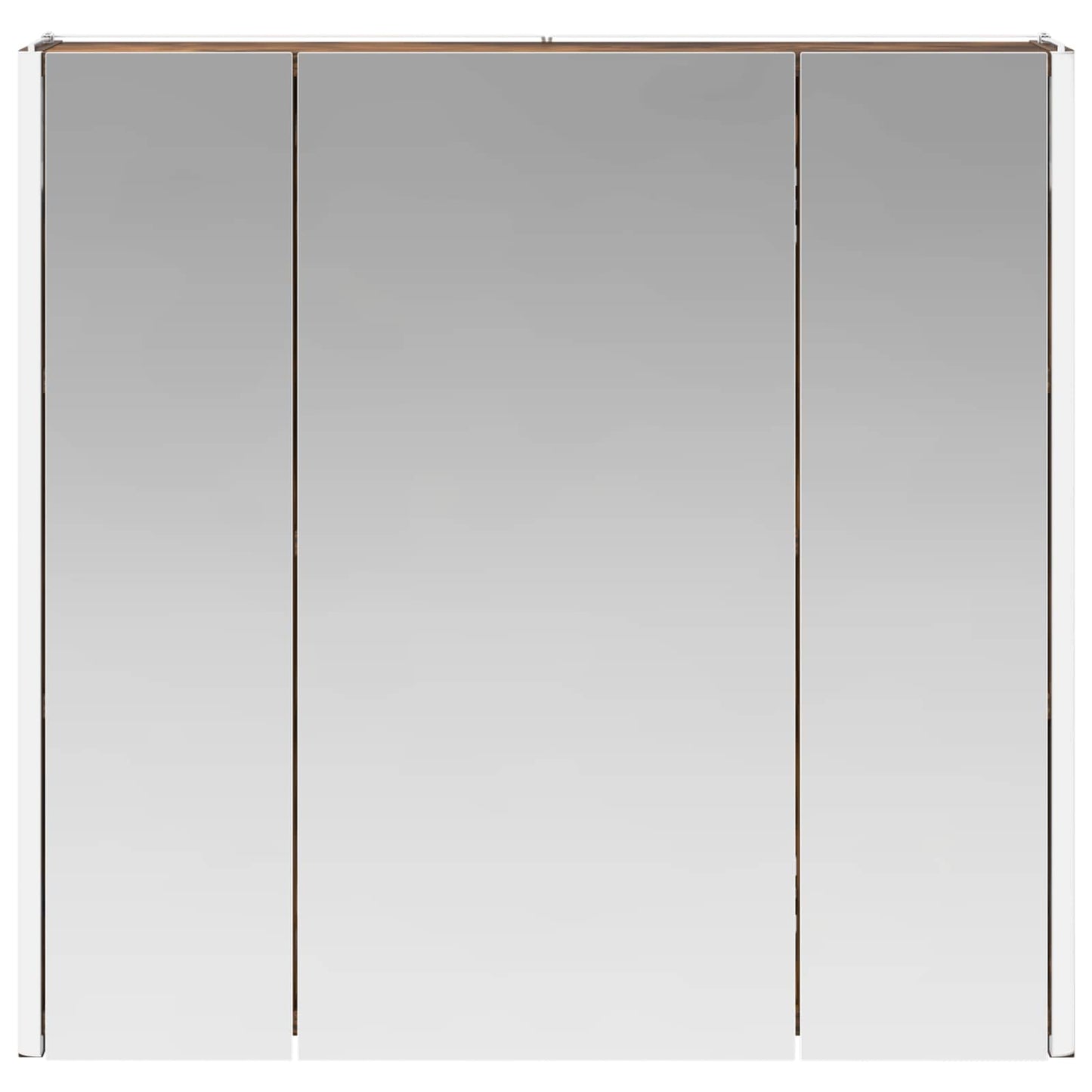 Bathroom Mirror Cabinet Smoked Oak 63.5 x 15.5 x 60.5 cm