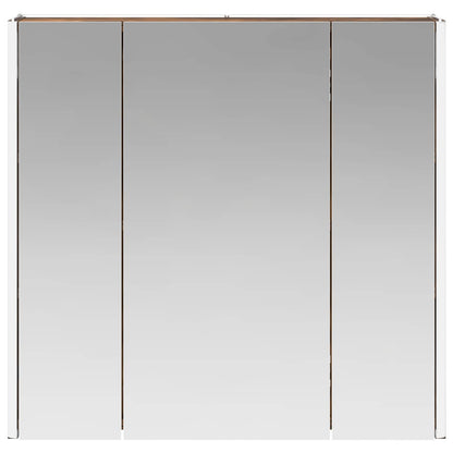 Bathroom Mirror Cabinet Smoked Oak 63.5 x 15.5 x 60.5 cm