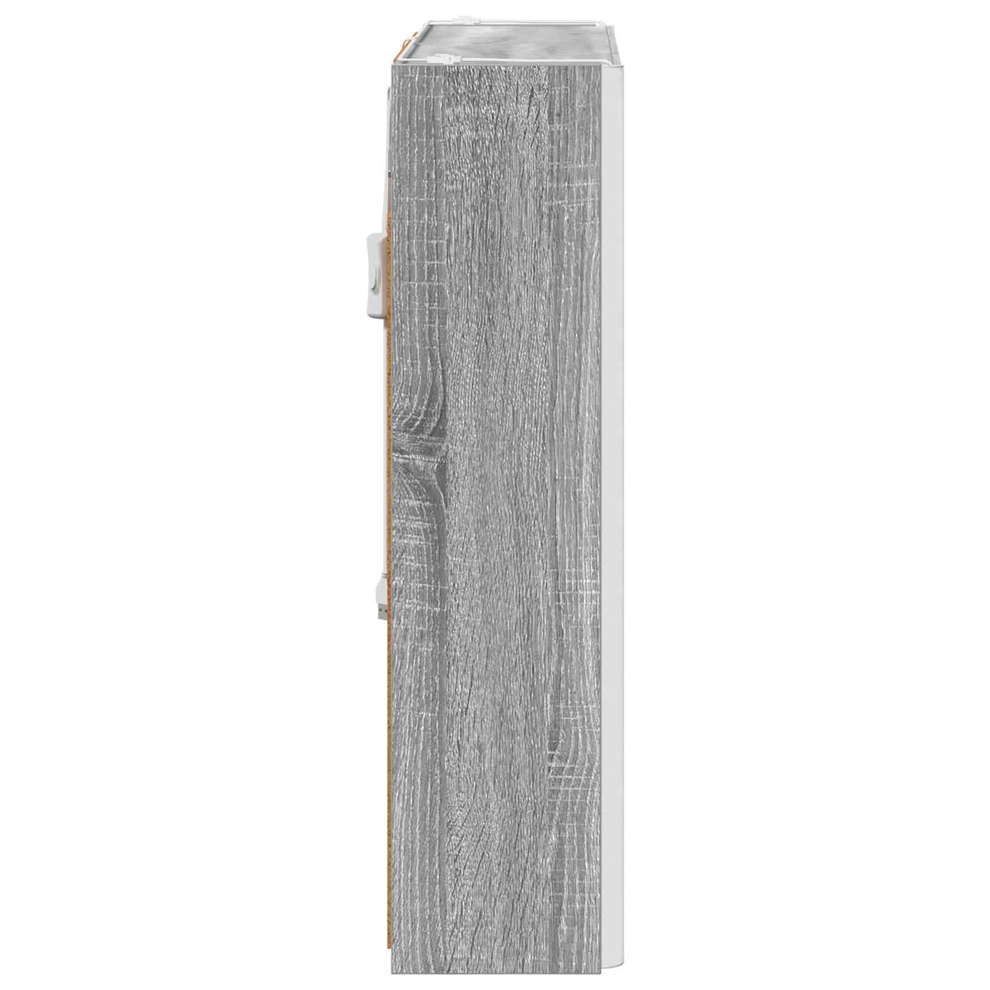 Bathroom Mirror Cabinet Grey Sonoma 63.5 x 15.5 x 60.5 cm