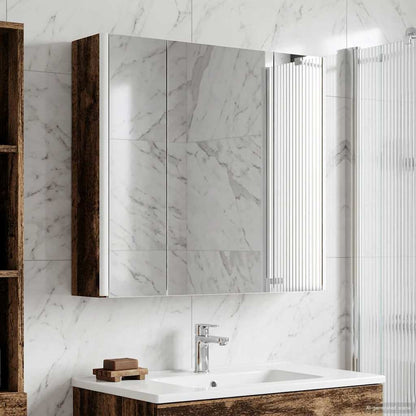 Bathroom Mirror Cabinet Old Wood 63.5 x 15.5 x 60.5 cm