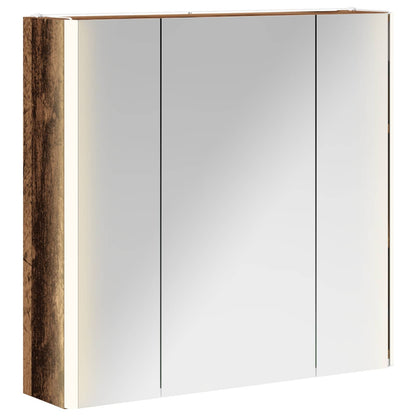 Bathroom Mirror Cabinet Old Wood 63.5 x 15.5 x 60.5 cm