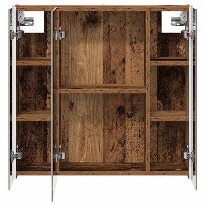 Bathroom Mirror Cabinet Old Wood 63.5 x 15.5 x 60.5 cm