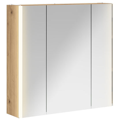 Bathroom Mirror Cabinet Artisian Oak 63.5 x 15.5 x 60.5 cm
