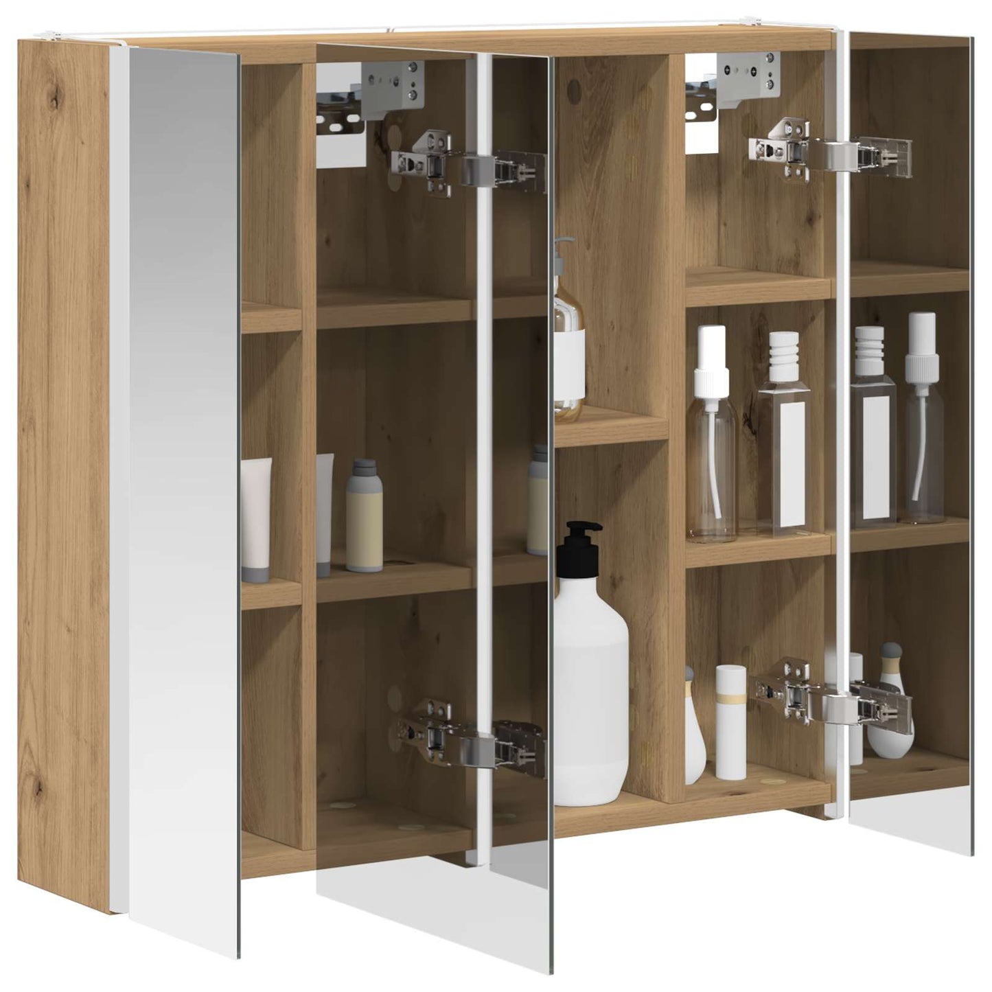 Bathroom Mirror Cabinet Artisian Oak 63.5 x 15.5 x 60.5 cm
