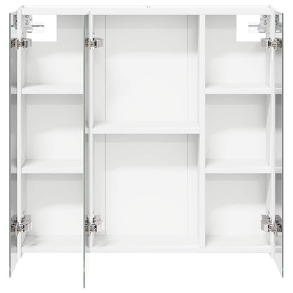 Bathroom Mirror Cabinet White 73.5 x 15.5 x 70 cm