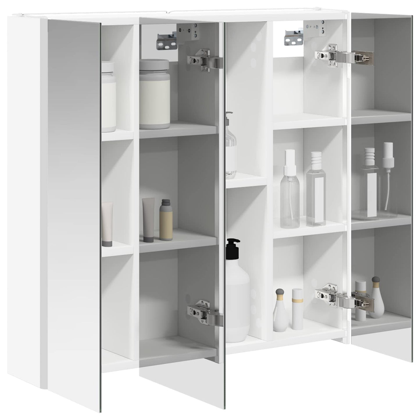 Bathroom Mirror Cabinet White 73.5 x 15.5 x 70 cm