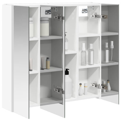 Bathroom Mirror Cabinet White 73.5 x 15.5 x 70 cm