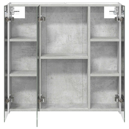 Bathroom Mirror Cabinet Concrete Grey 73.5 x 15.5 x 70 cm