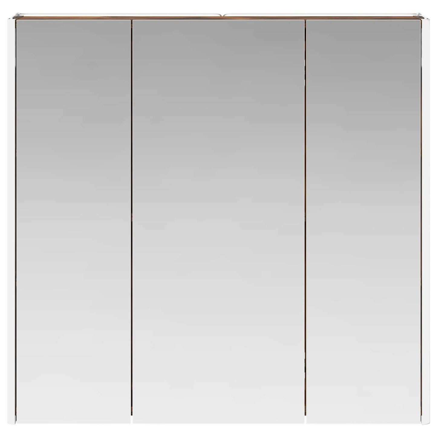 Bathroom Mirror Cabinet Smoked Oak 73.5 x 15.5 x 70 cm