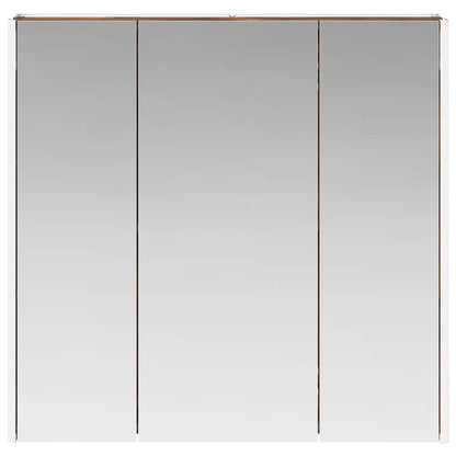 Bathroom Mirror Cabinet Smoked Oak 73.5 x 15.5 x 70 cm