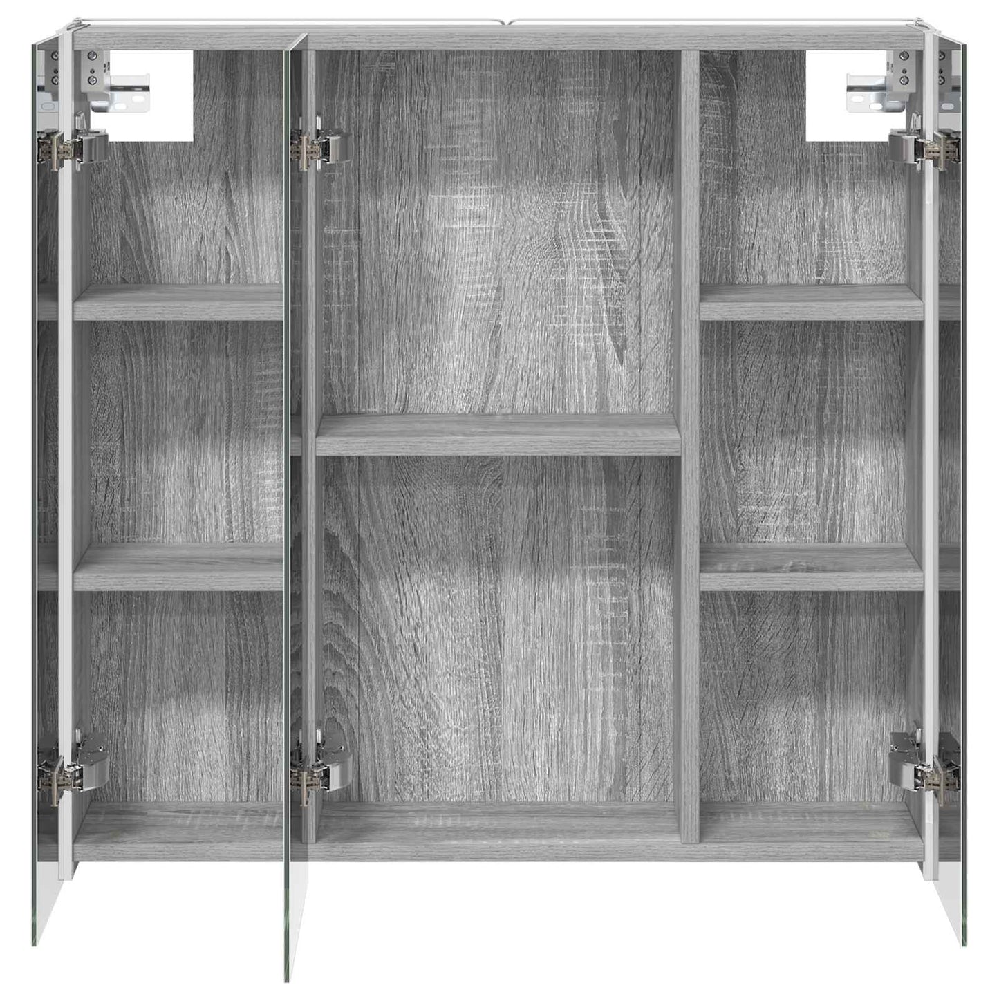 Bathroom Mirror Cabinet Grey Sonoma 73.5 x 15.5 x 70 cm