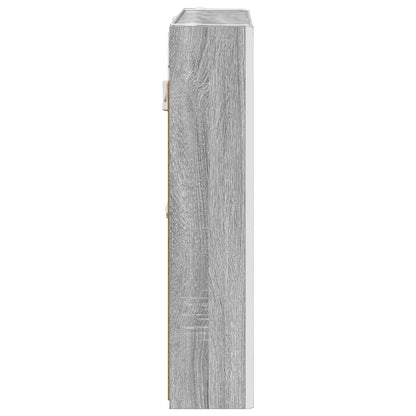Bathroom Mirror Cabinet Grey Sonoma 73.5 x 15.5 x 70 cm