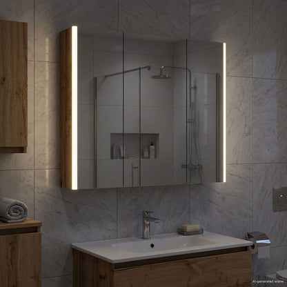 Bathroom Mirror Cabinet Old Wood 73.5 x 15.5 x 70 cm