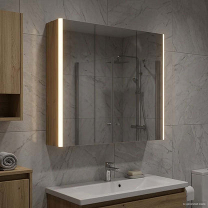 Bathroom Mirror Cabinet Artisian Oak 73.5 x 15.5 x 70 cm