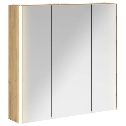 Bathroom Mirror Cabinet Artisian Oak 73.5 x 15.5 x 70 cm