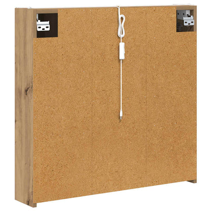 Bathroom Mirror Cabinet Artisian Oak 73.5 x 15.5 x 70 cm