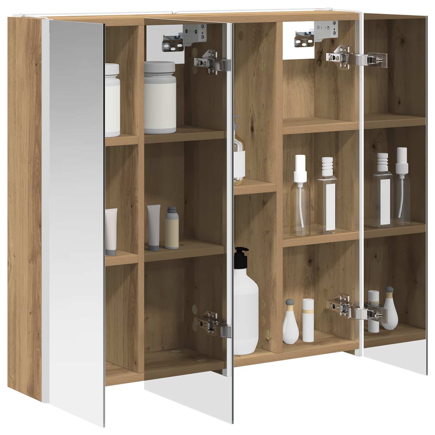 Bathroom Mirror Cabinet Artisian Oak 73.5 x 15.5 x 70 cm
