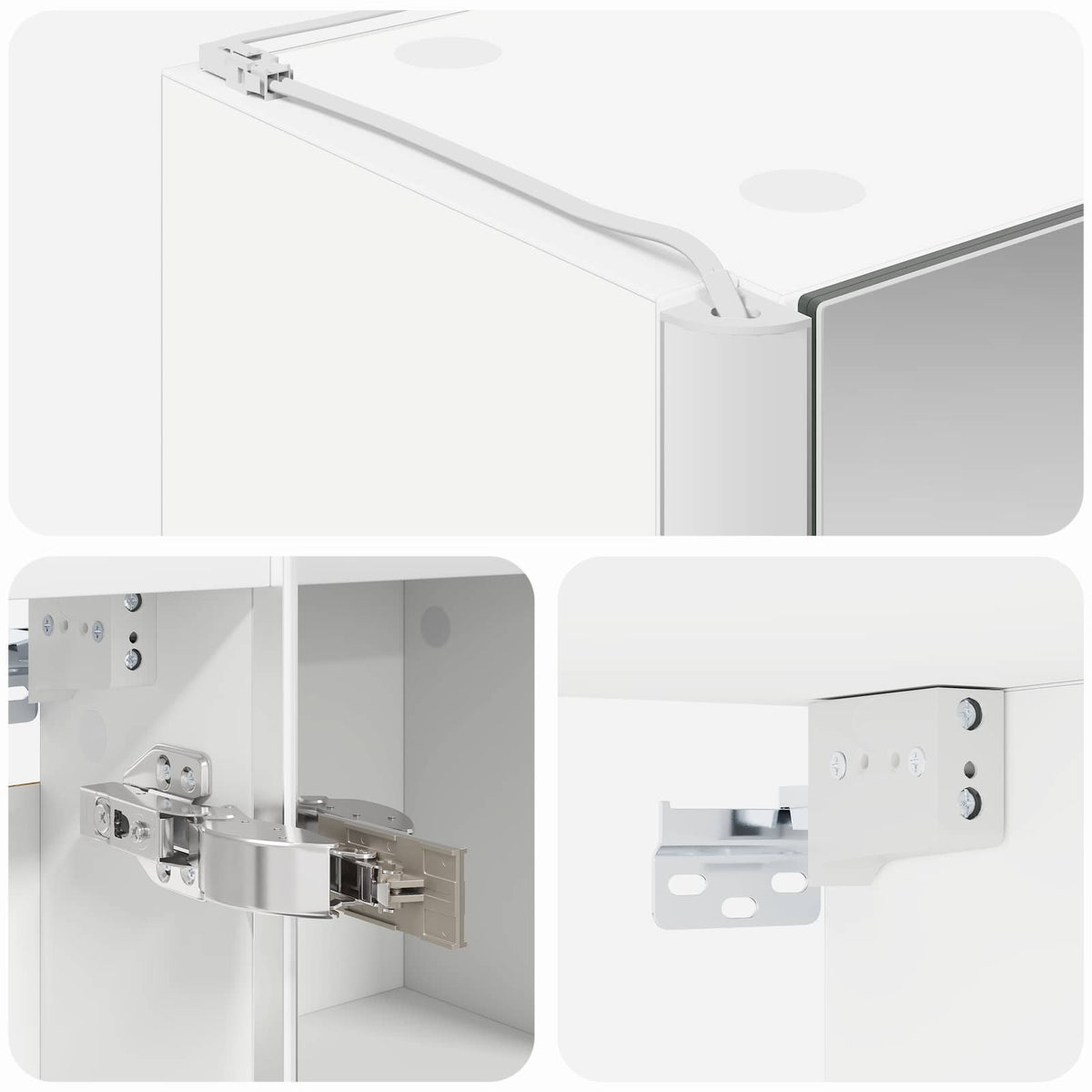 Bathroom Mirror Cabinet White 83.5 x 15.5 x 70 cm