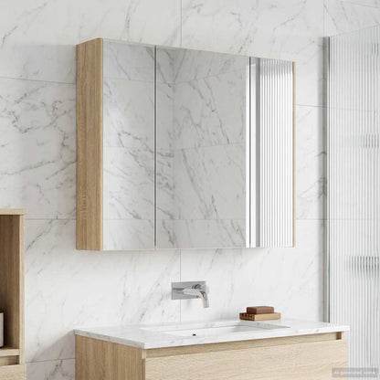 Bathroom Mirror Cabinet Sonoma Oak 83.5 x 15.5 x 70 cm