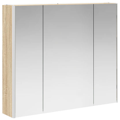 Bathroom Mirror Cabinet Sonoma Oak 83.5 x 15.5 x 70 cm