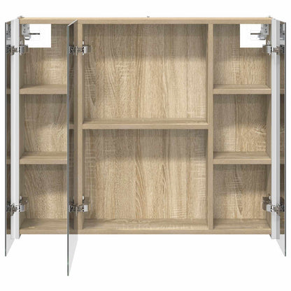Bathroom Mirror Cabinet Sonoma Oak 83.5 x 15.5 x 70 cm