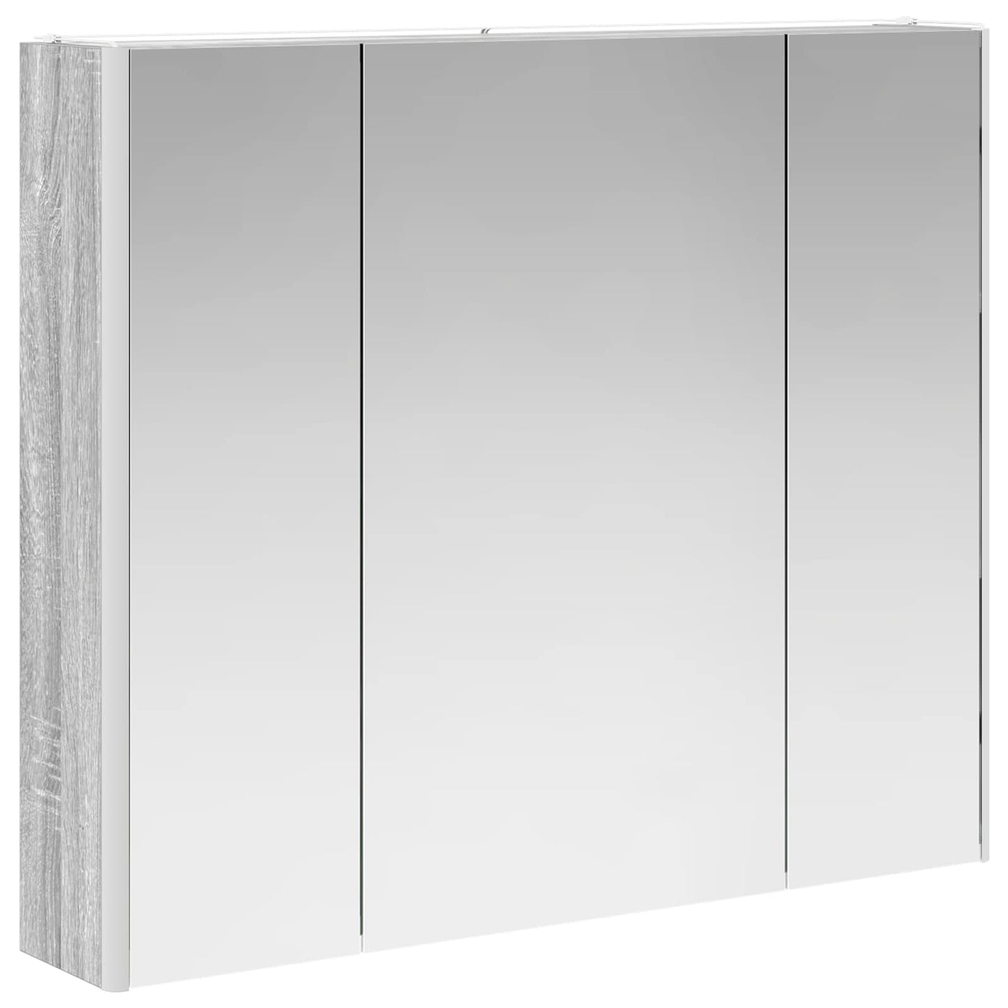 Bathroom Mirror Cabinet Grey Sonoma 83.5 x 15.5 x 70 cm