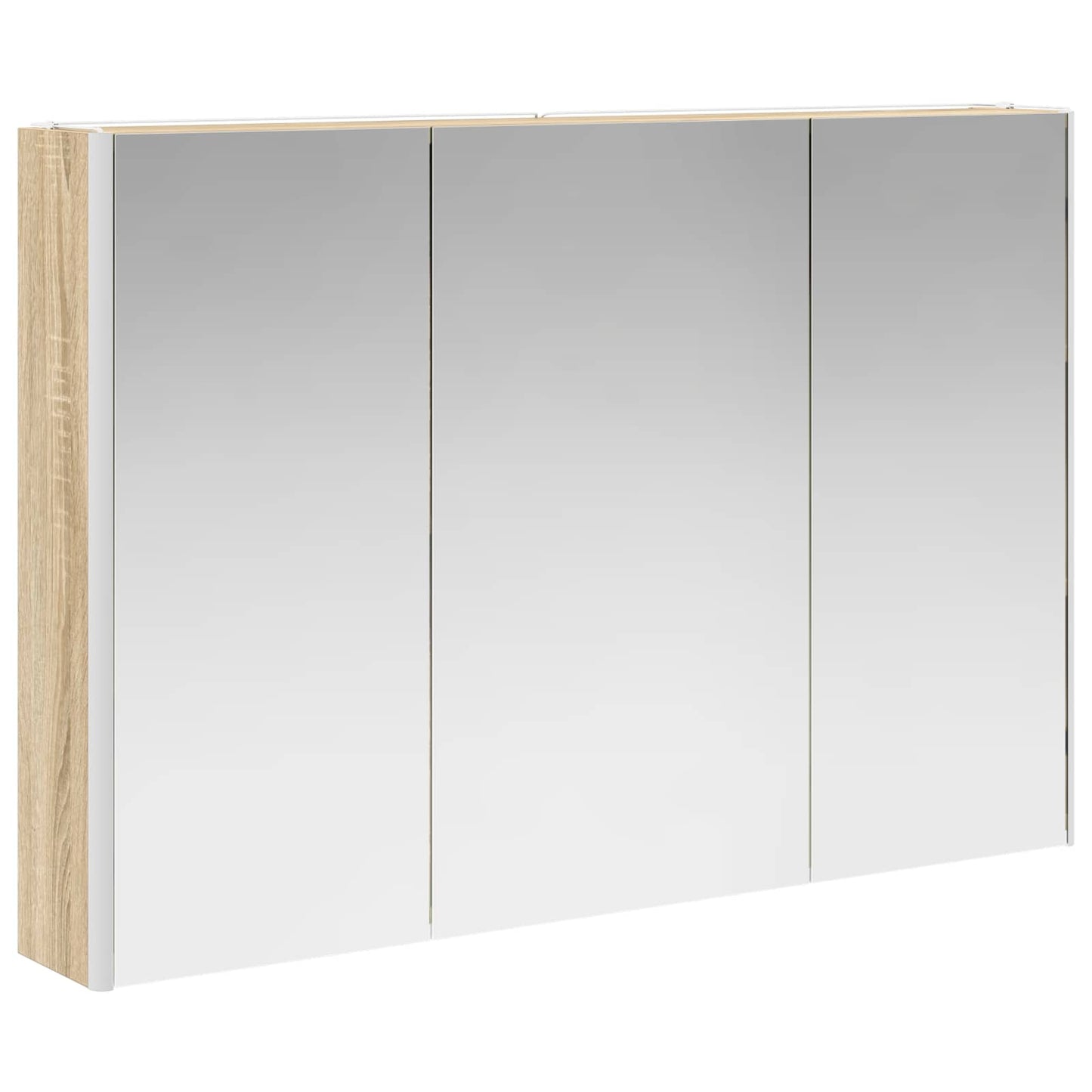 Bathroom Mirror Cabinet Sonoma Oak 103.5 x 15.5 x 70 cm