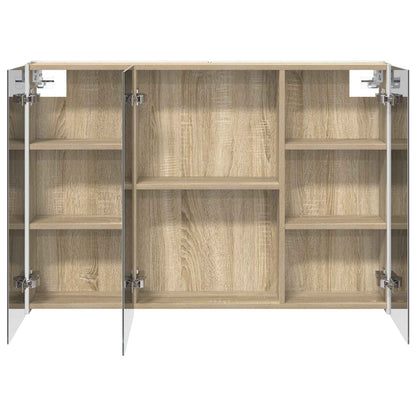 Bathroom Mirror Cabinet Sonoma Oak 103.5 x 15.5 x 70 cm