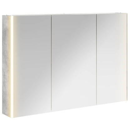 Bathroom Mirror Cabinet Concrete Grey 103.5 x 15.5 x 70 cm