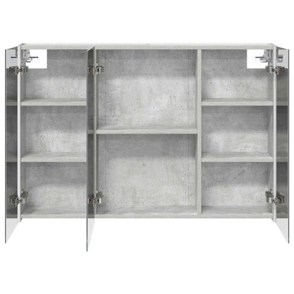 Bathroom Mirror Cabinet Concrete Grey 103.5 x 15.5 x 70 cm