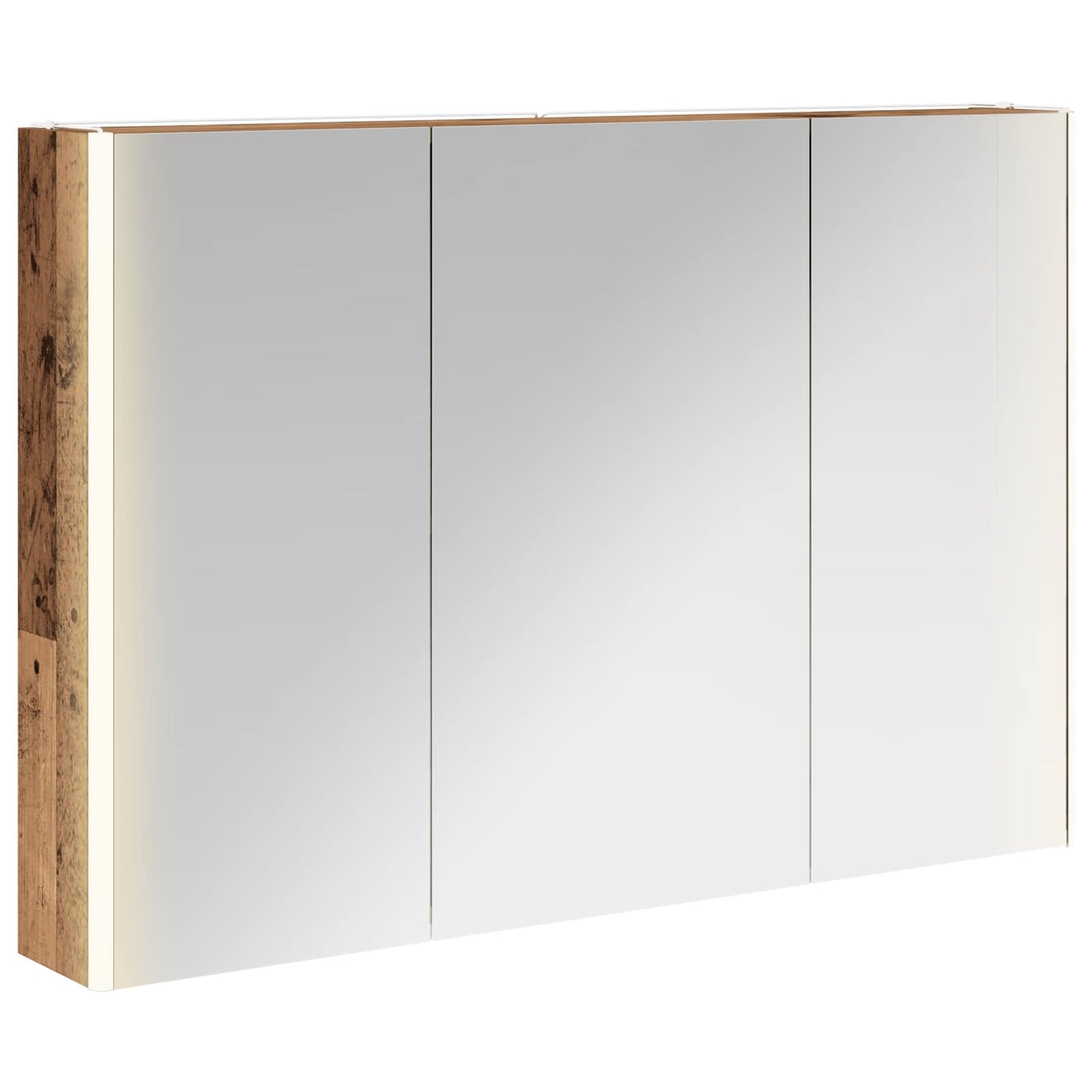 Bathroom Mirror Cabinet Old Wood 103.5 x 15.5 x 70 cm