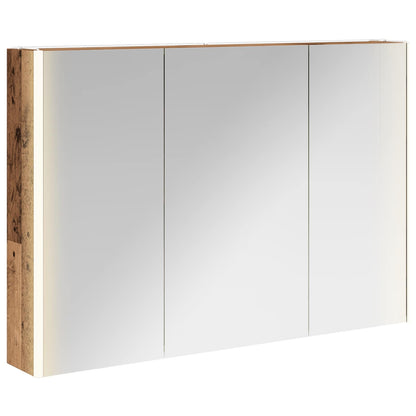 Bathroom Mirror Cabinet Old Wood 103.5 x 15.5 x 70 cm