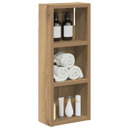 Bathroom Wall Cabinet Artisian Oak 20 x 10 x 50 cm