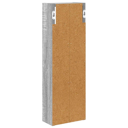 Bathroom Wall Cabinet with Shelf Grey Sonoma 20 x 10 x 60.5 cm