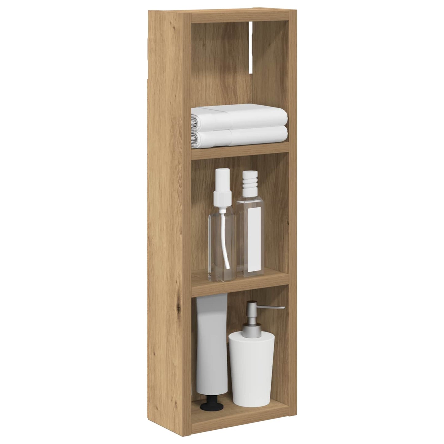 Bathroom Wall Cabinet Artisian Oak 20 x 10 x 60.5 cm