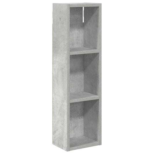 Bathroom Wall Cabinet Concrete Grey 20 x 14 x 70 cm