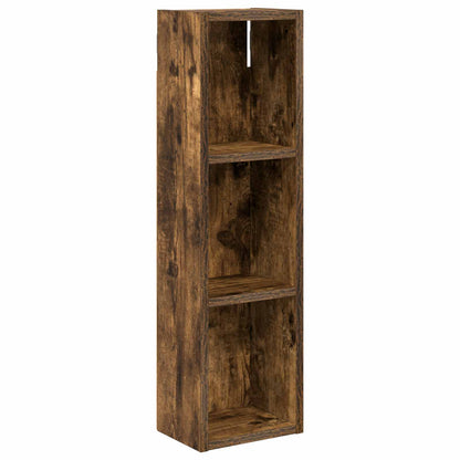 Bathroom Wall Cabinet with Shelf Smoked Oak 20 x 14 x 70 cm