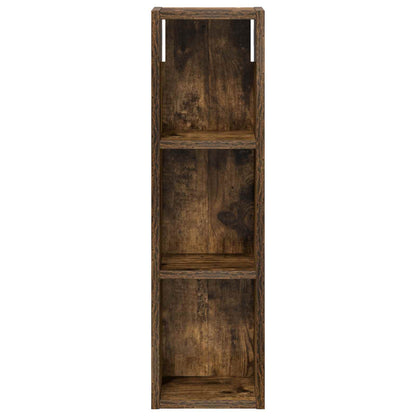 Bathroom Wall Cabinet with Shelf Smoked Oak 20 x 14 x 70 cm