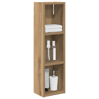 Bathroom Wall Cabinet Artisian Oak 20 x 14 x 70 cm