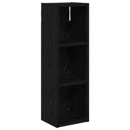 Bathroom Wall Cabinet Black Oak 20 x 16 x 62.5 cm