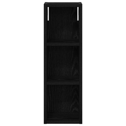 Bathroom Wall Cabinet Black Oak 20 x 16 x 62.5 cm